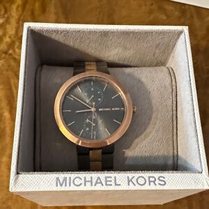 Michael Kors Gold and Black Women's Watch